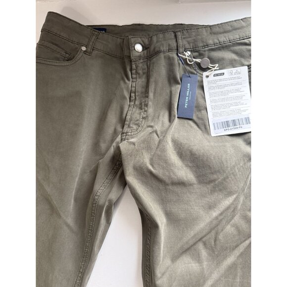 Peter Millar Signature Five-Pocket Pant Men's 36 NEW Olive Green [jb] - Picture 3 of 6
